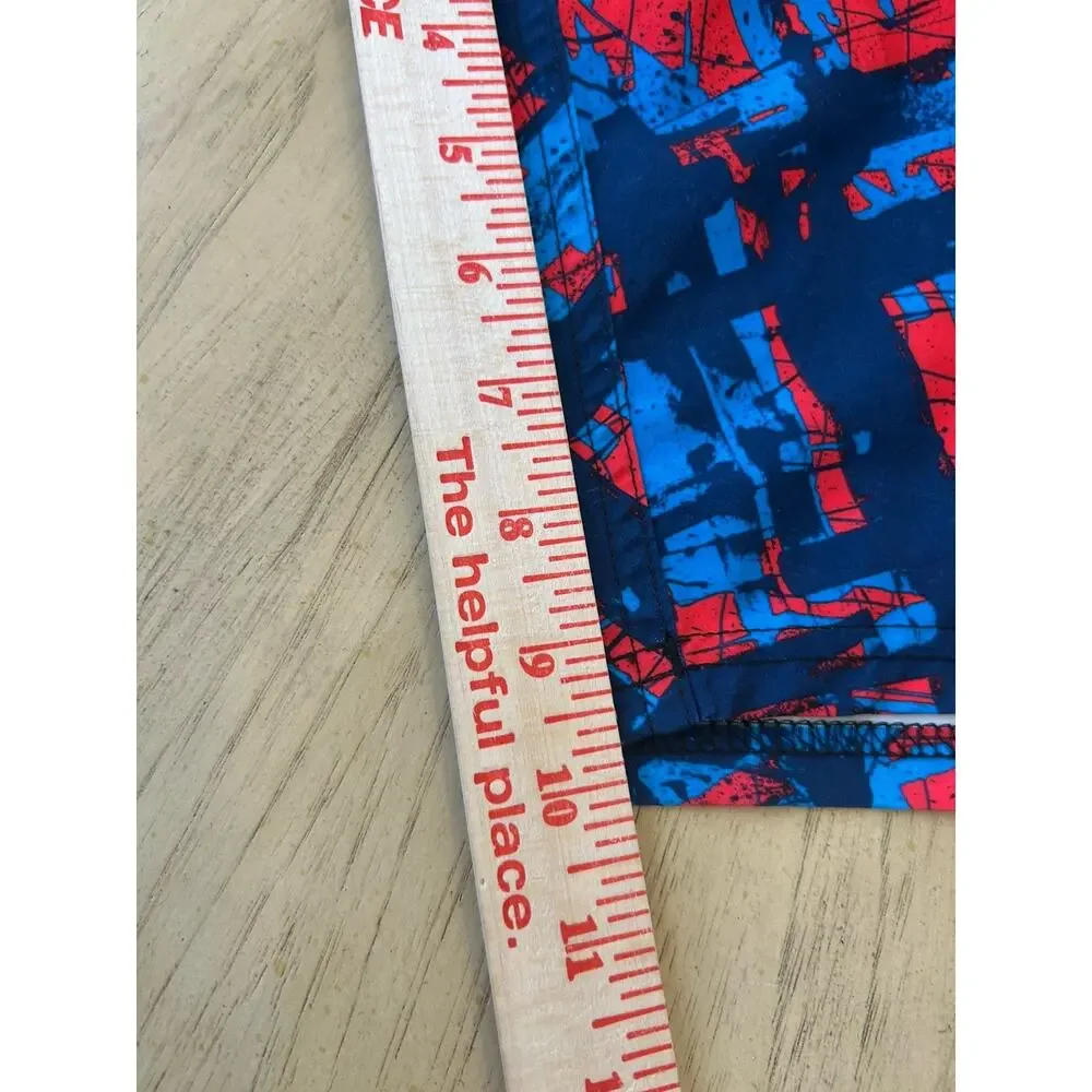 NEW Under Armour Board Shorts STORM Mens 34 Swim Trunks Surf Red Blue AMERICA